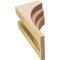 Ekena Millwork 6"W x 6"D x 12"H Wide Rockford Rough Cedar Woodgrain TimberThane Corbel, Primed Tan CORUR06X06X12ROCRCPR - alternate 4